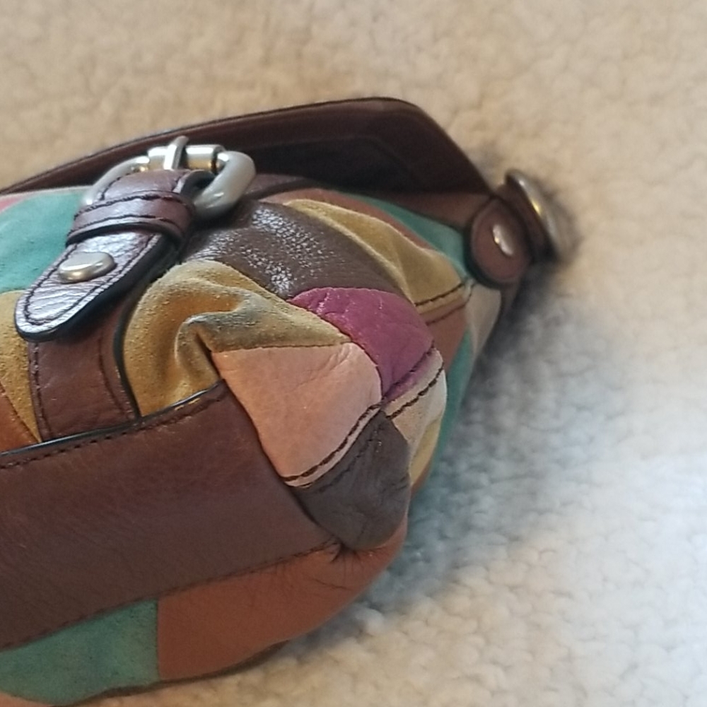 FOSSIL Maddox Messenger Retro Y2K Color-block Satchel - Picture 3 of 16